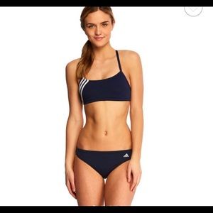 ADIDAS STRIPED NAVY BIKINI